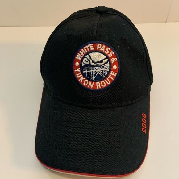 Alaska Yukon Pass hat cap railroad train black 2006 - Picture 2 of 6